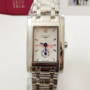 浪琴女士方形瑞士石英機芯手錶LQ00873