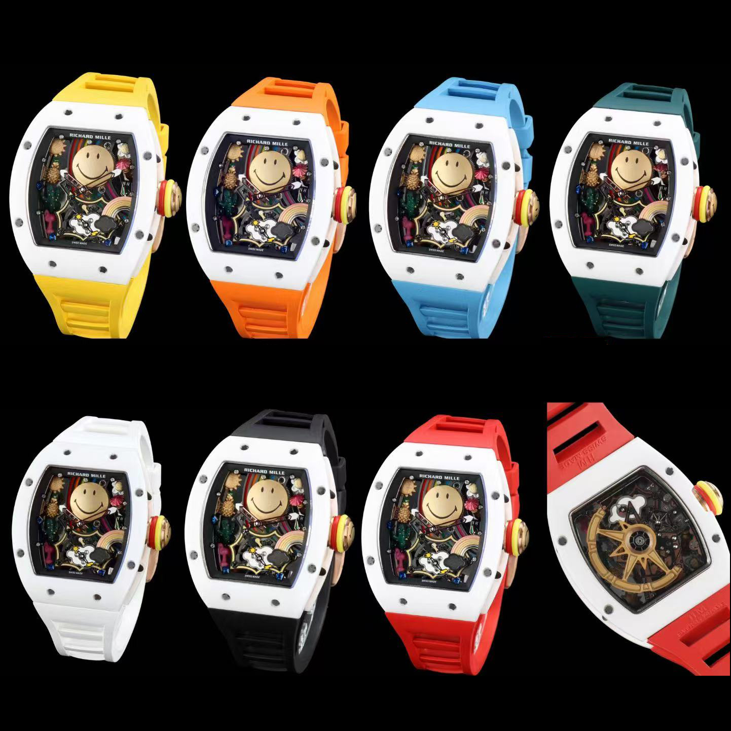 理查德米勒 RM-88 笑臉手錶 多款配色可選 RICHARD MILLE